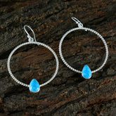 Wen Solitaire Gemstone Earrings with Stylish Hoops